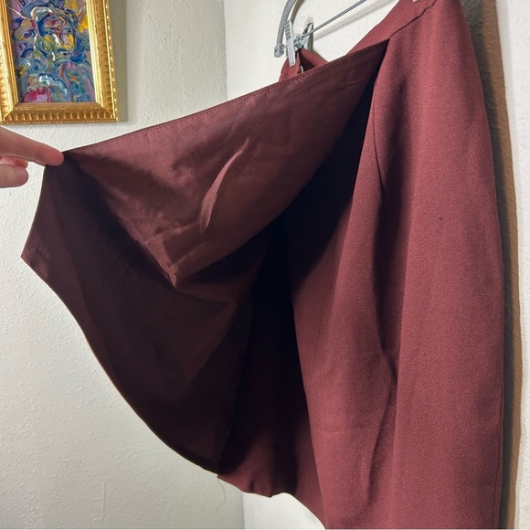 Vintage D'ore by Della Roufogali Brown Pencil Skirt Size 10 - Picture 6 of 7